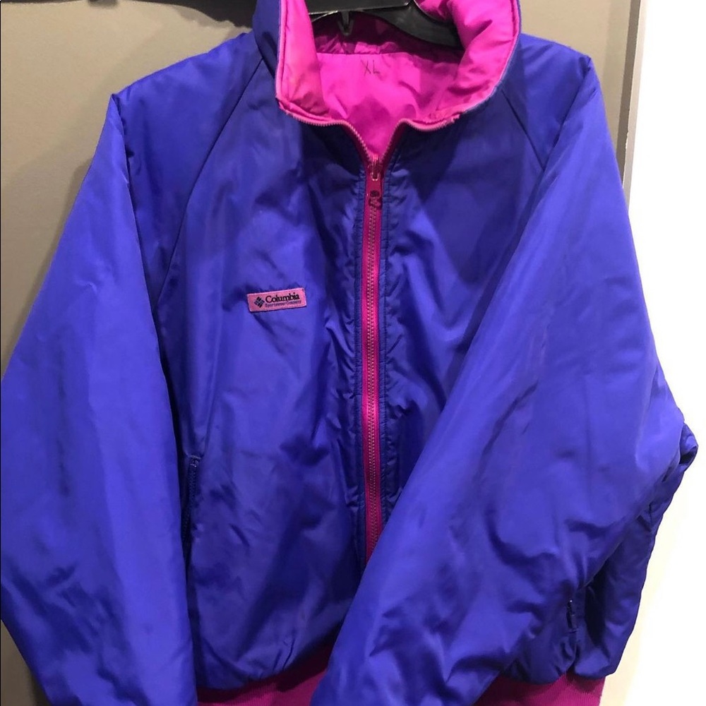 Columbia - Vintage Reversible Women’s Ski Puffer Jacket🟣🩷